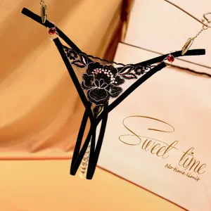 7 Pack Women's flower G-String Ladies Pearls sexy Briefs