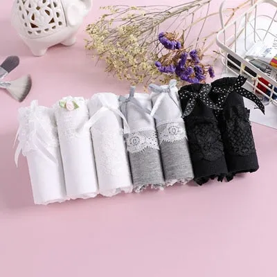 7 Pcs/lot Panties Women Underwear Cotton Briefs Sexy Panties Lingeries Cueca Calcinhas Shorts Underpant Girls Cute Panty Ladies