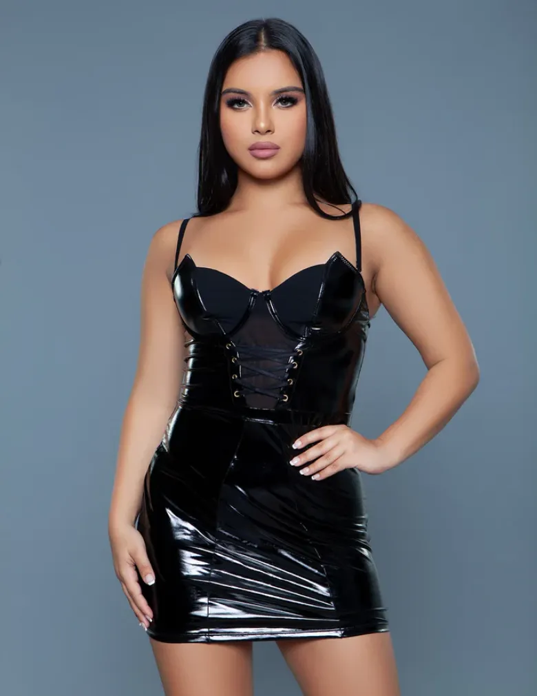 Be Wicked 2274 Vendetta Mini Dress Black