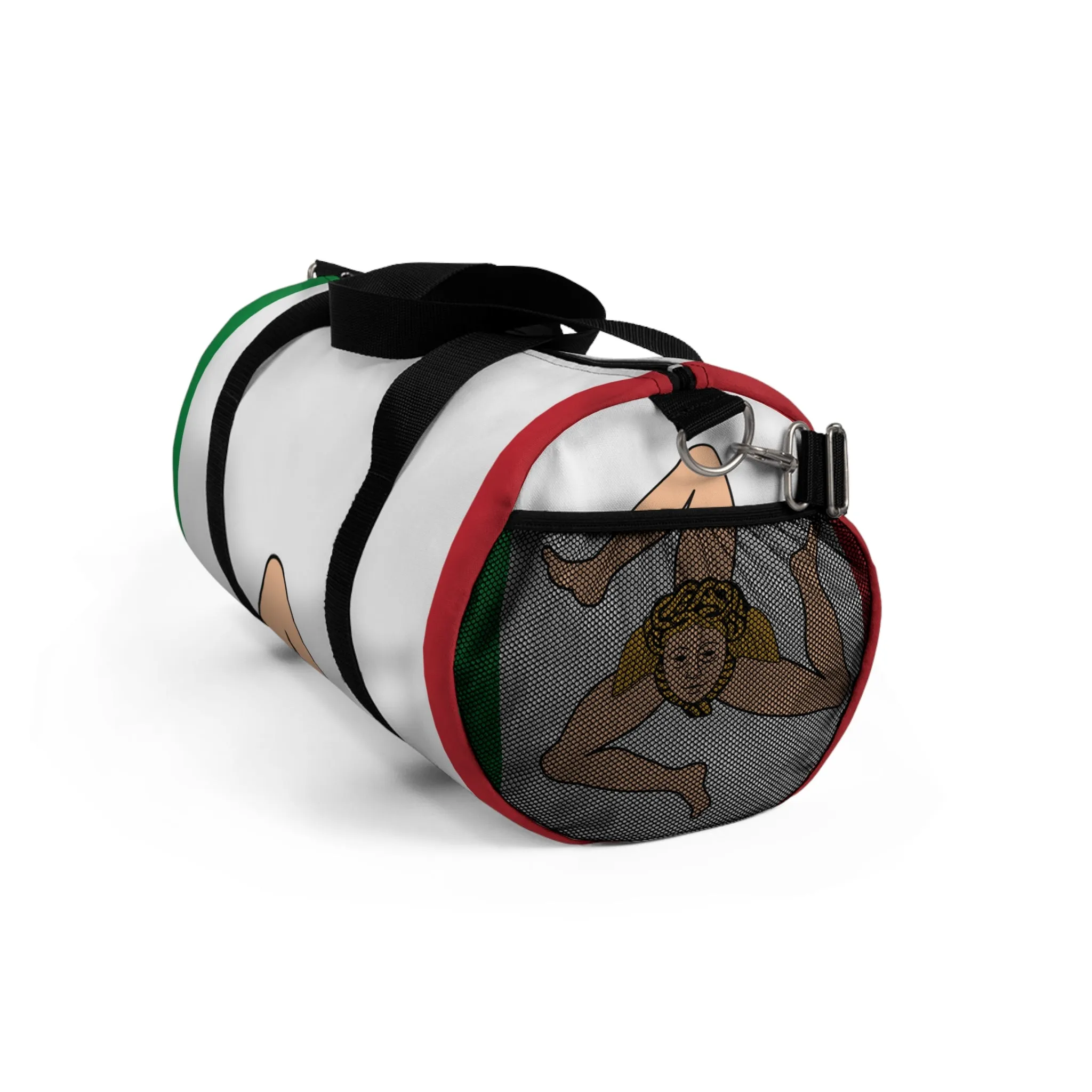 Bold Italian Culture Duffel Bag | Sport Gym Bag with Playful Design
