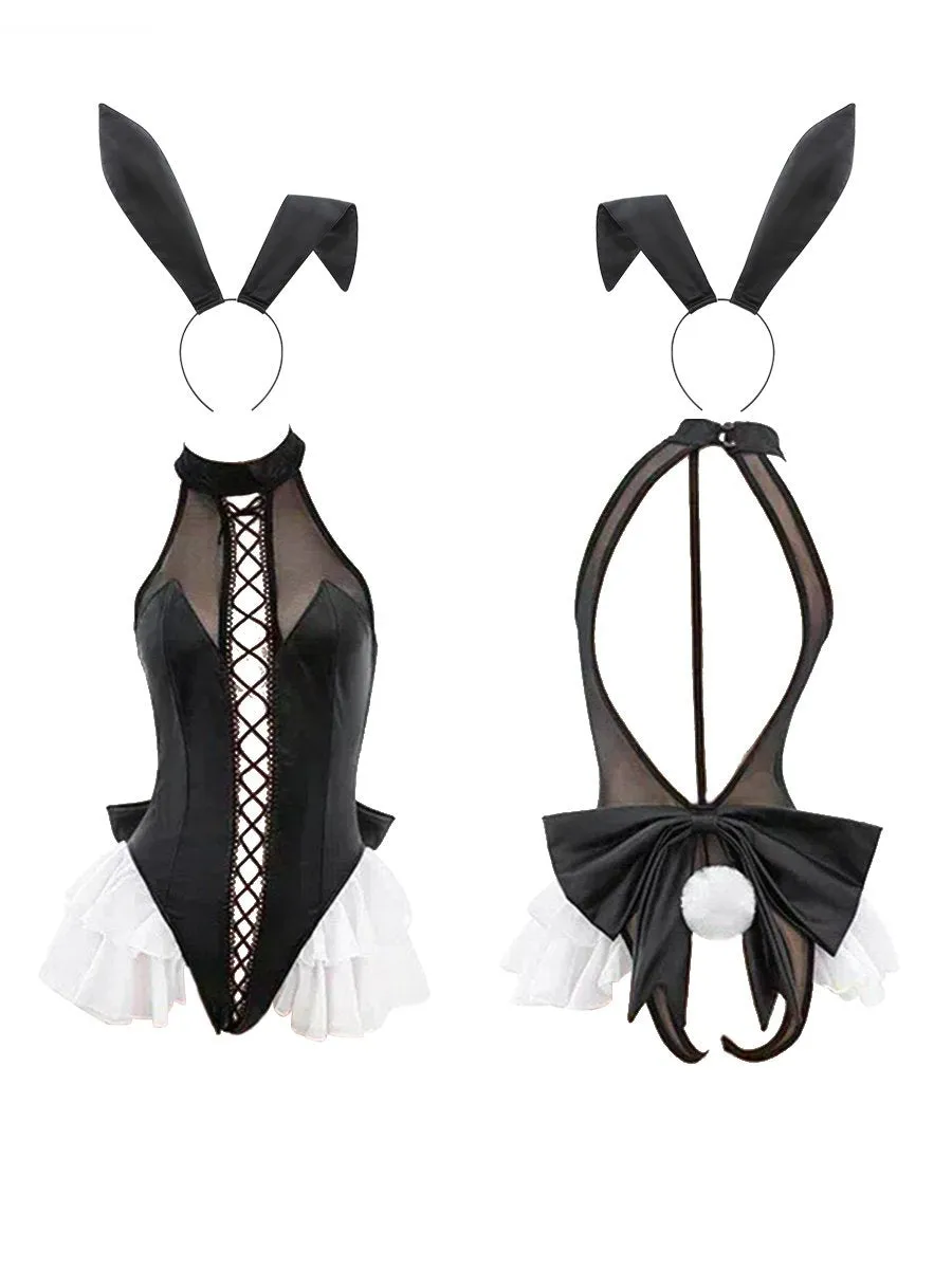 Bunny Girl Crotchless Bodysuit Lingerie