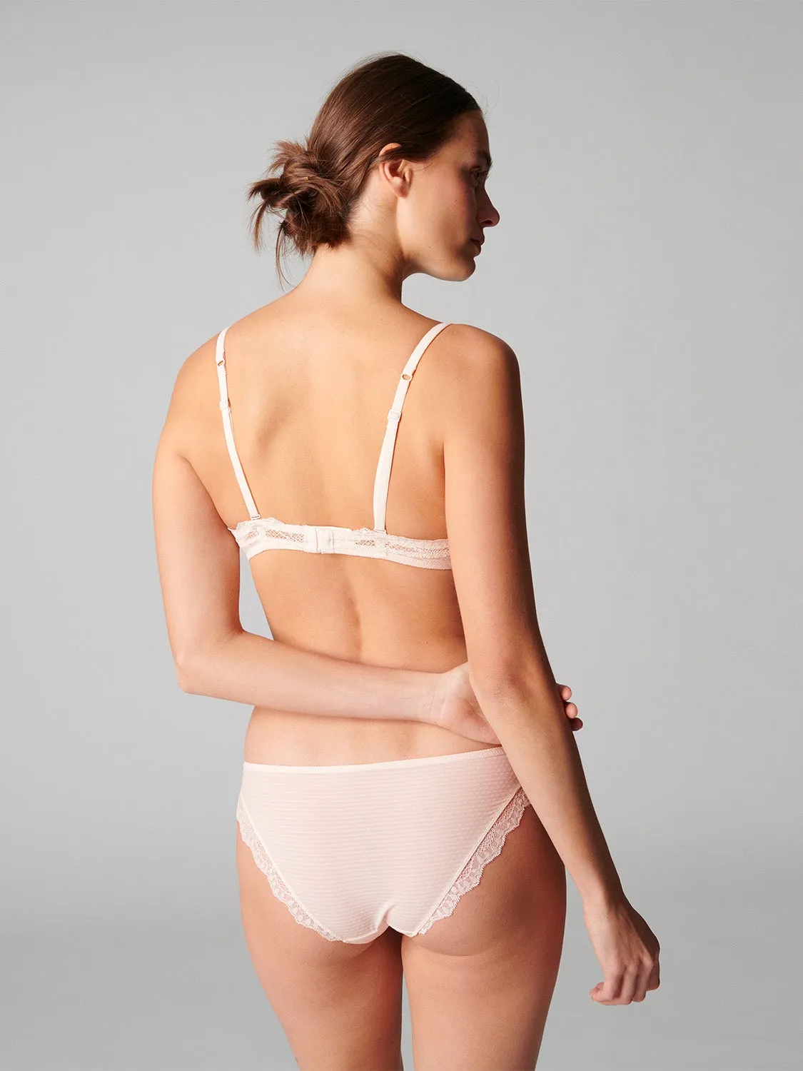 Candide Underwire Plunge - Sakura Pink
