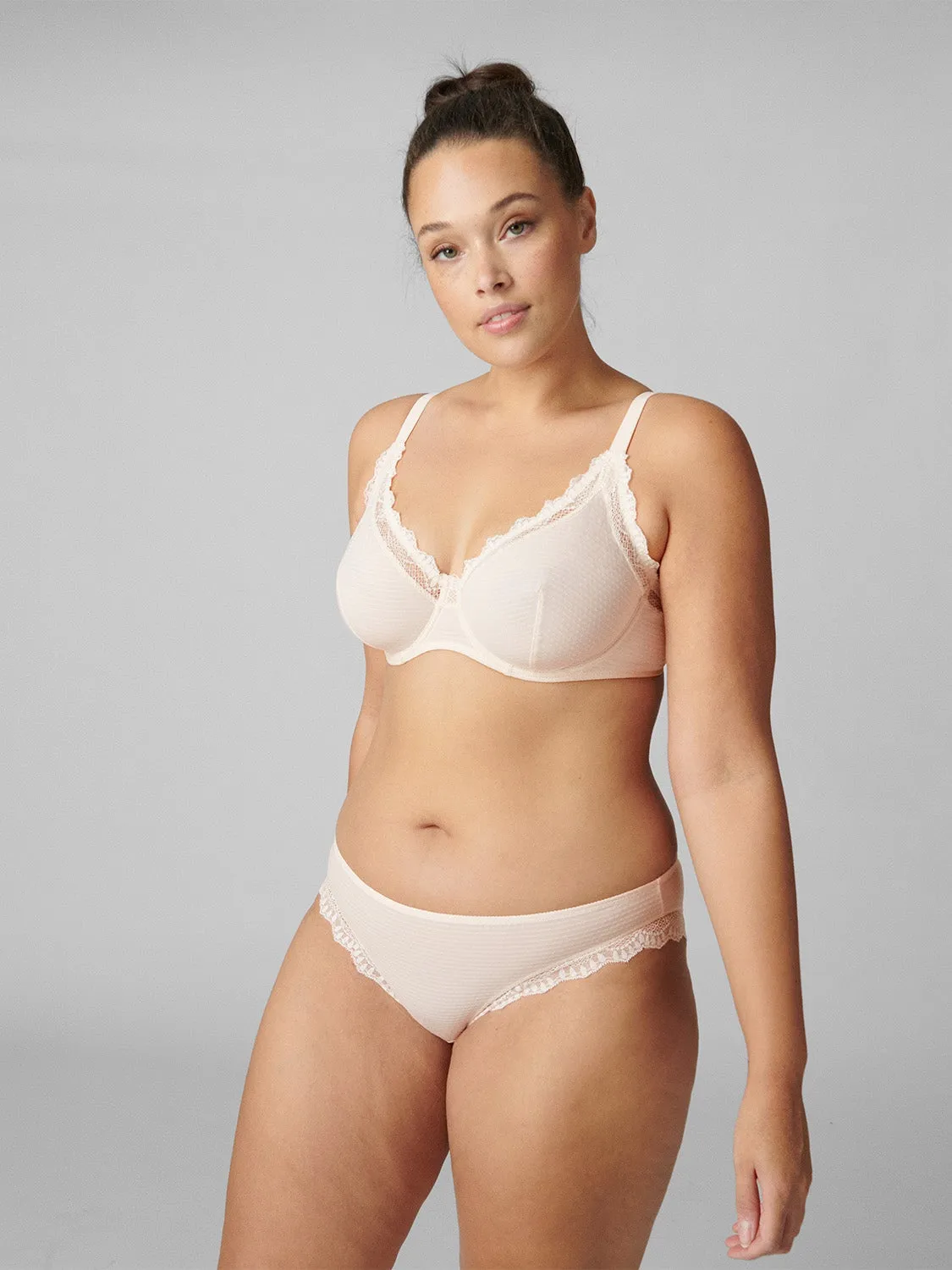Candide Underwire Plunge - Sakura Pink
