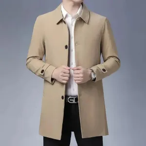 Classic Button Men Car Coat