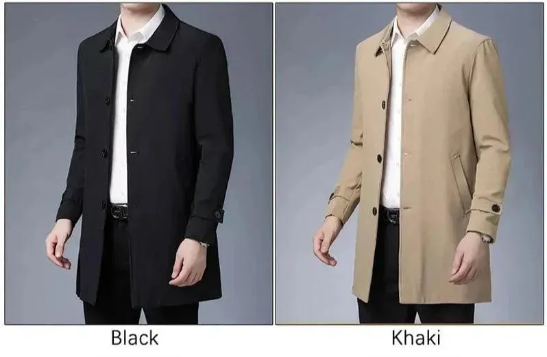 Classic Button Men Car Coat