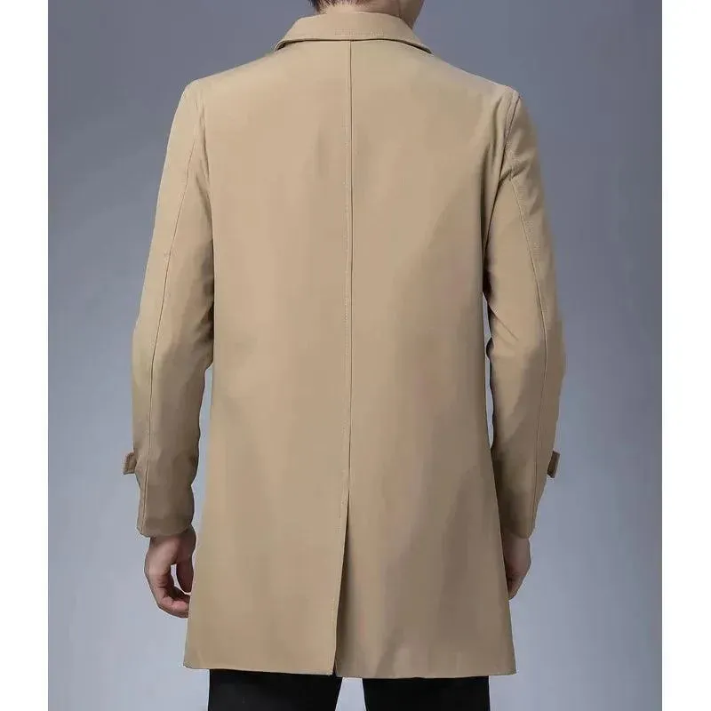 Classic Button Men Car Coat