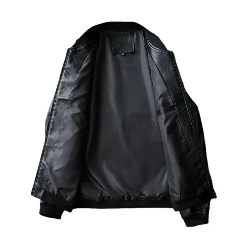 Classic Slim Fit Men Leather Jacket