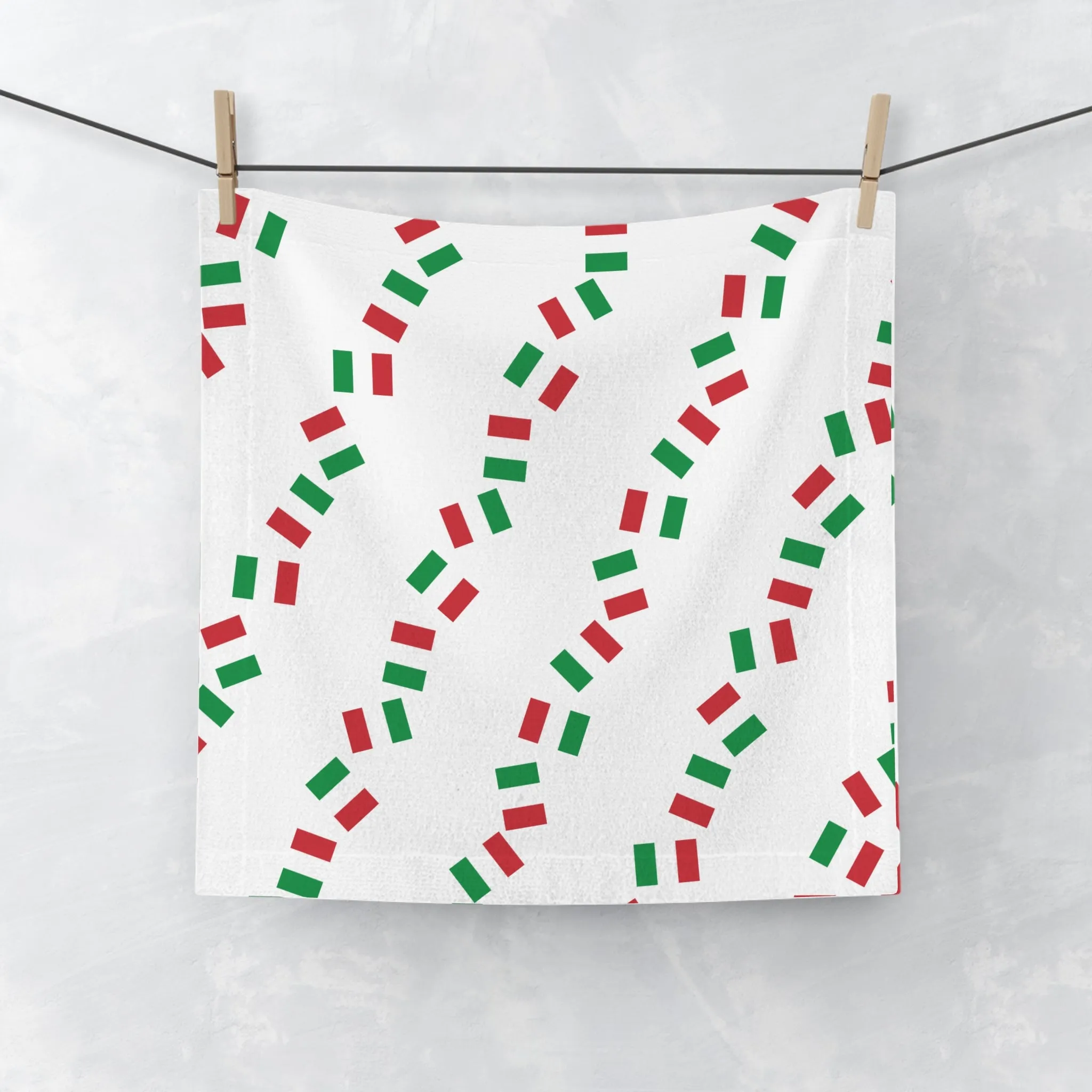 Copy of Festive Face Towel italian decor Kitchen Towel. Gift for Him/Her. Home Essentials. Christmas Decoration. Guest Towel