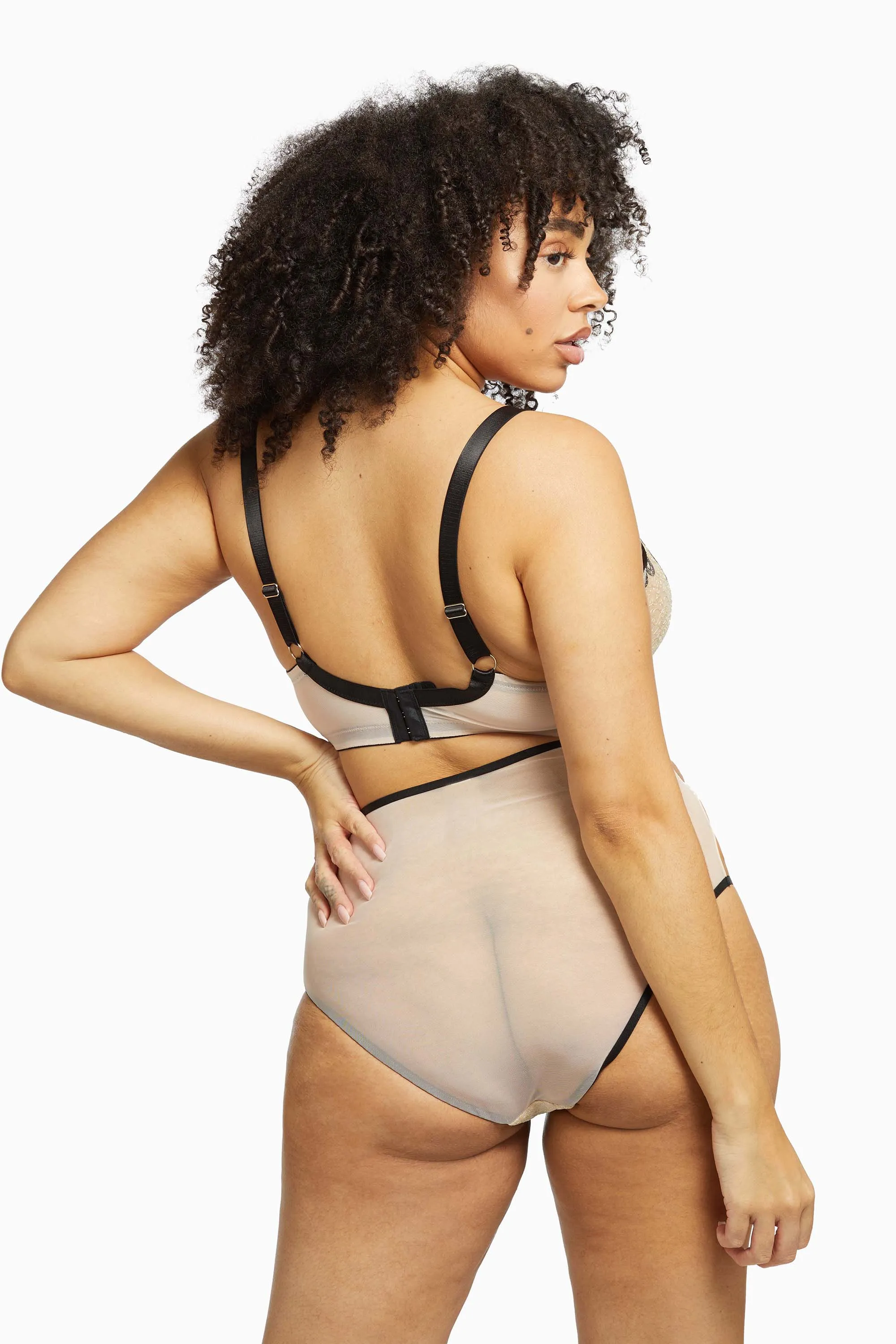 Dakota Snake High Apex Bra with Overbust Straps