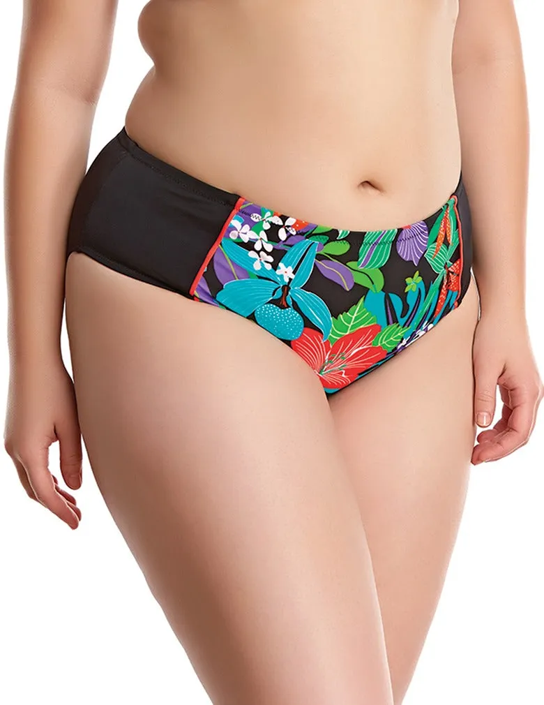 Elomi Cubana ES7094 Black Mid Rise Brief Swimwear