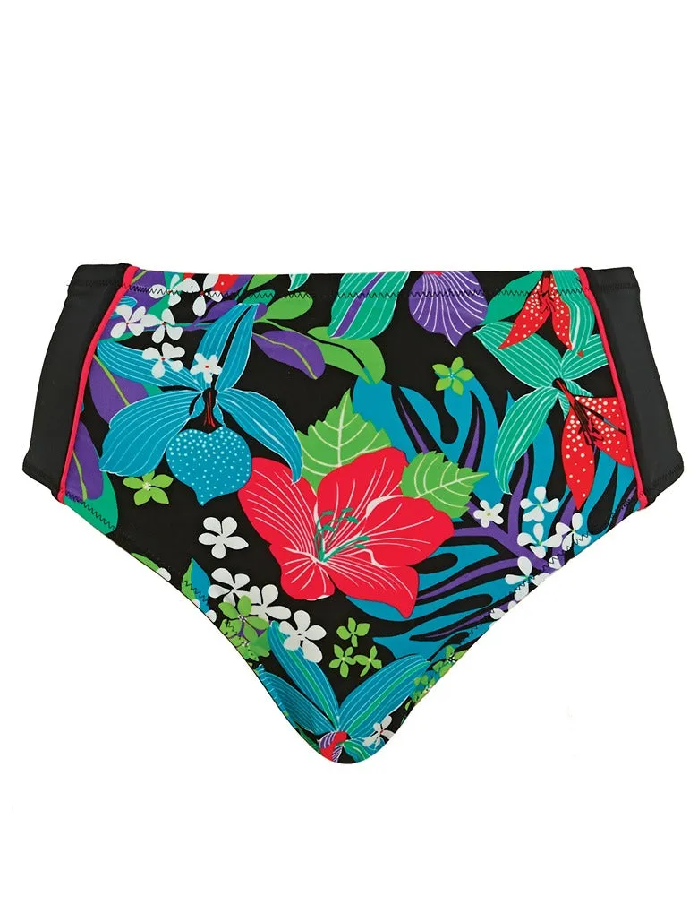 Elomi Cubana ES7094 Black Mid Rise Brief Swimwear