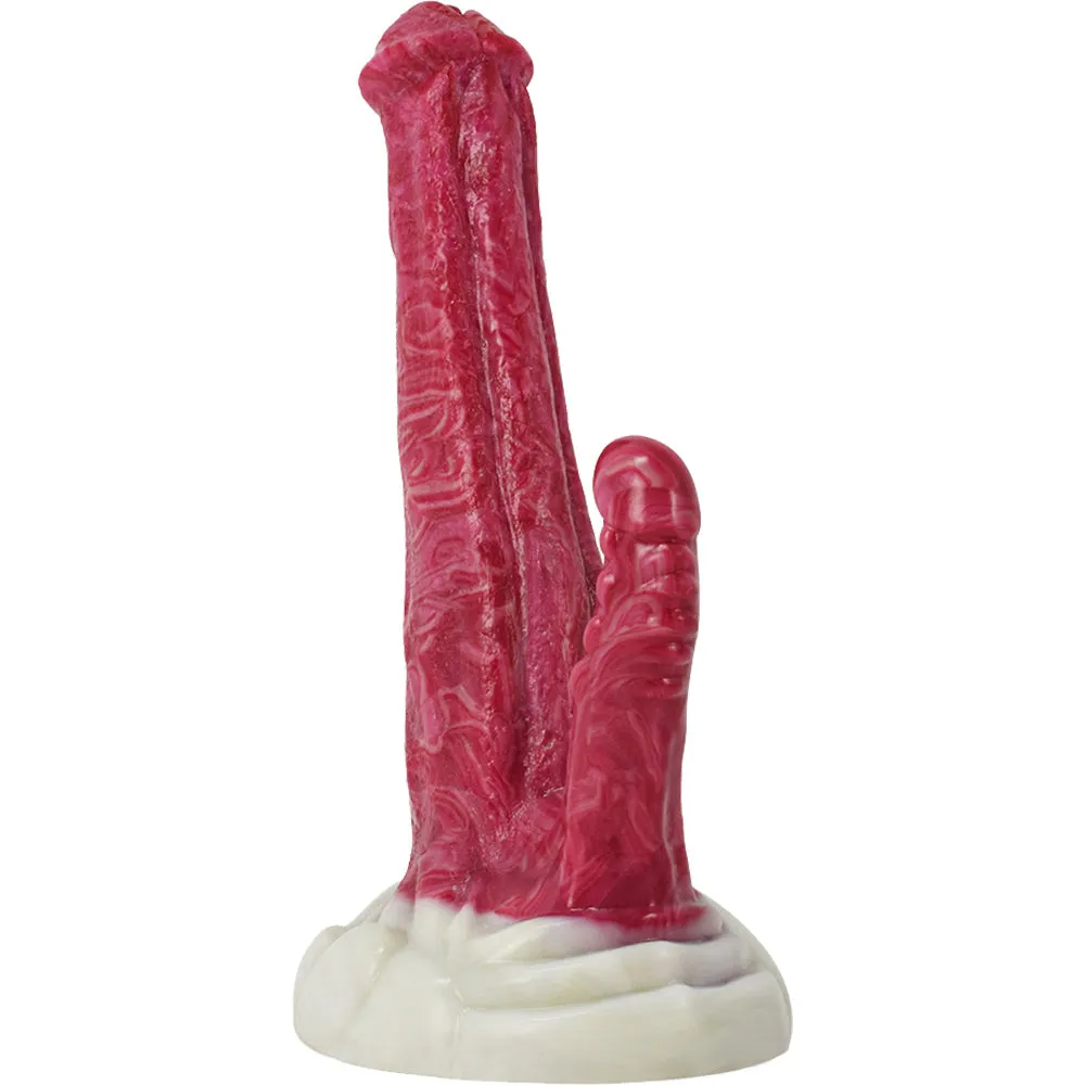 FAAK N5024 Aula 9Platinum Liquid Silicone Double Headed Anal Plug Dildo