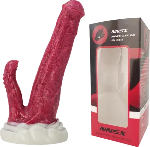 FAAK N5024 Aula 9Platinum Liquid Silicone Double Headed Anal Plug Dildo