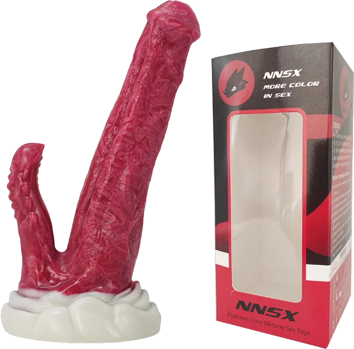 FAAK N5024 Aula 9Platinum Liquid Silicone Double Headed Anal Plug Dildo