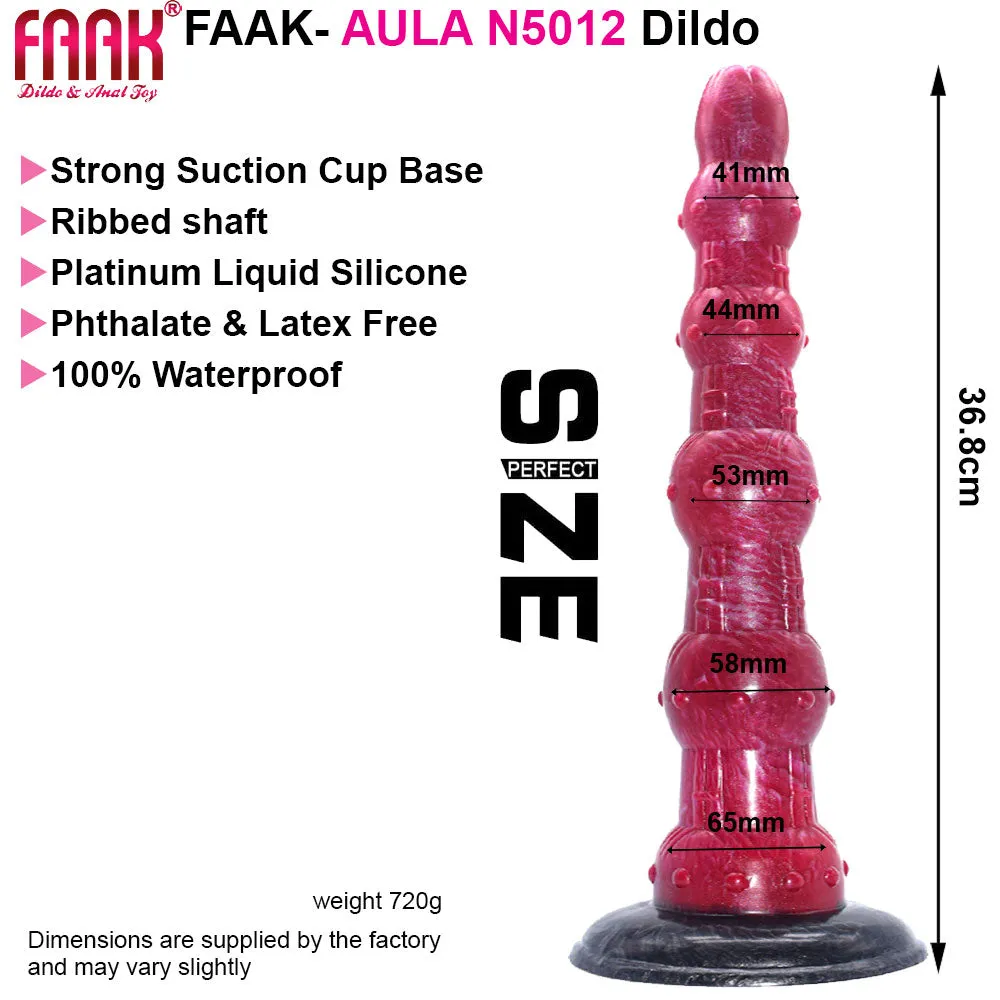 FAAK N5024 Aula 9Platinum Liquid Silicone Double Headed Anal Plug Dildo