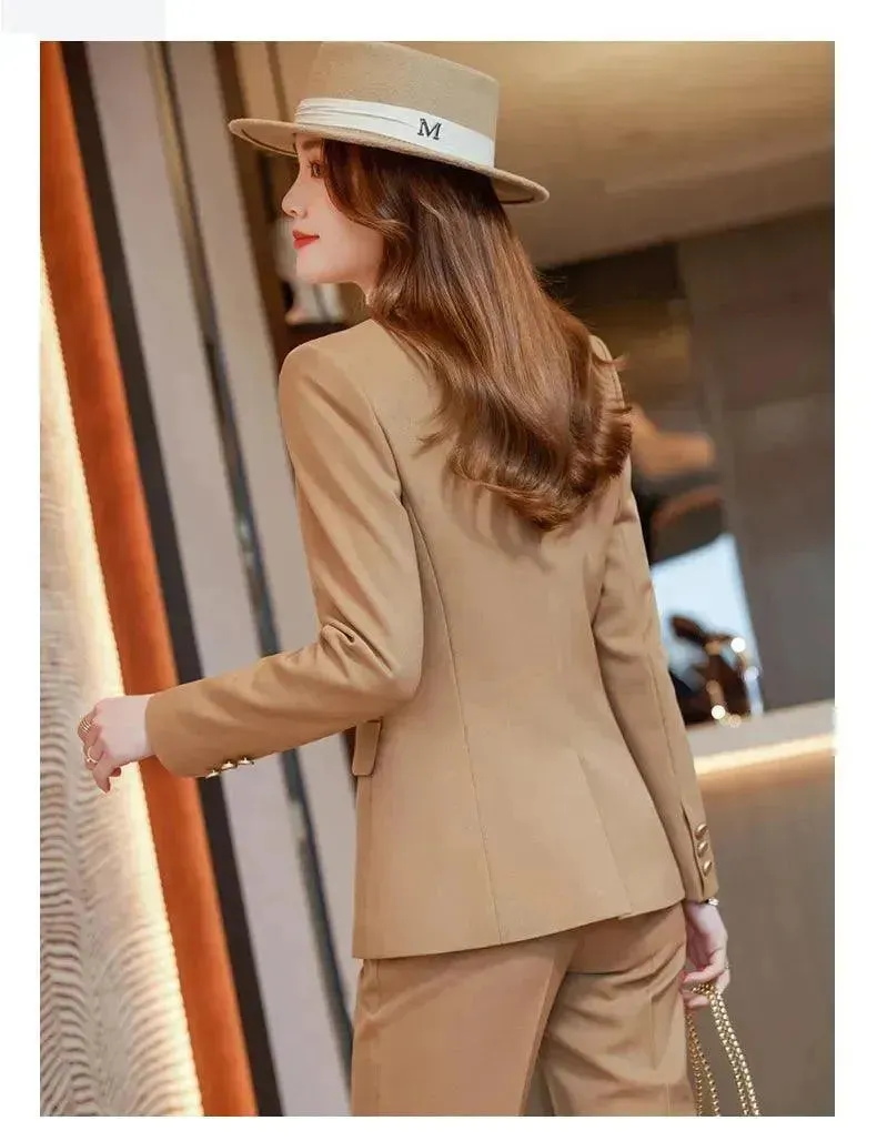 Formal 1-Button Women's Pantsuit