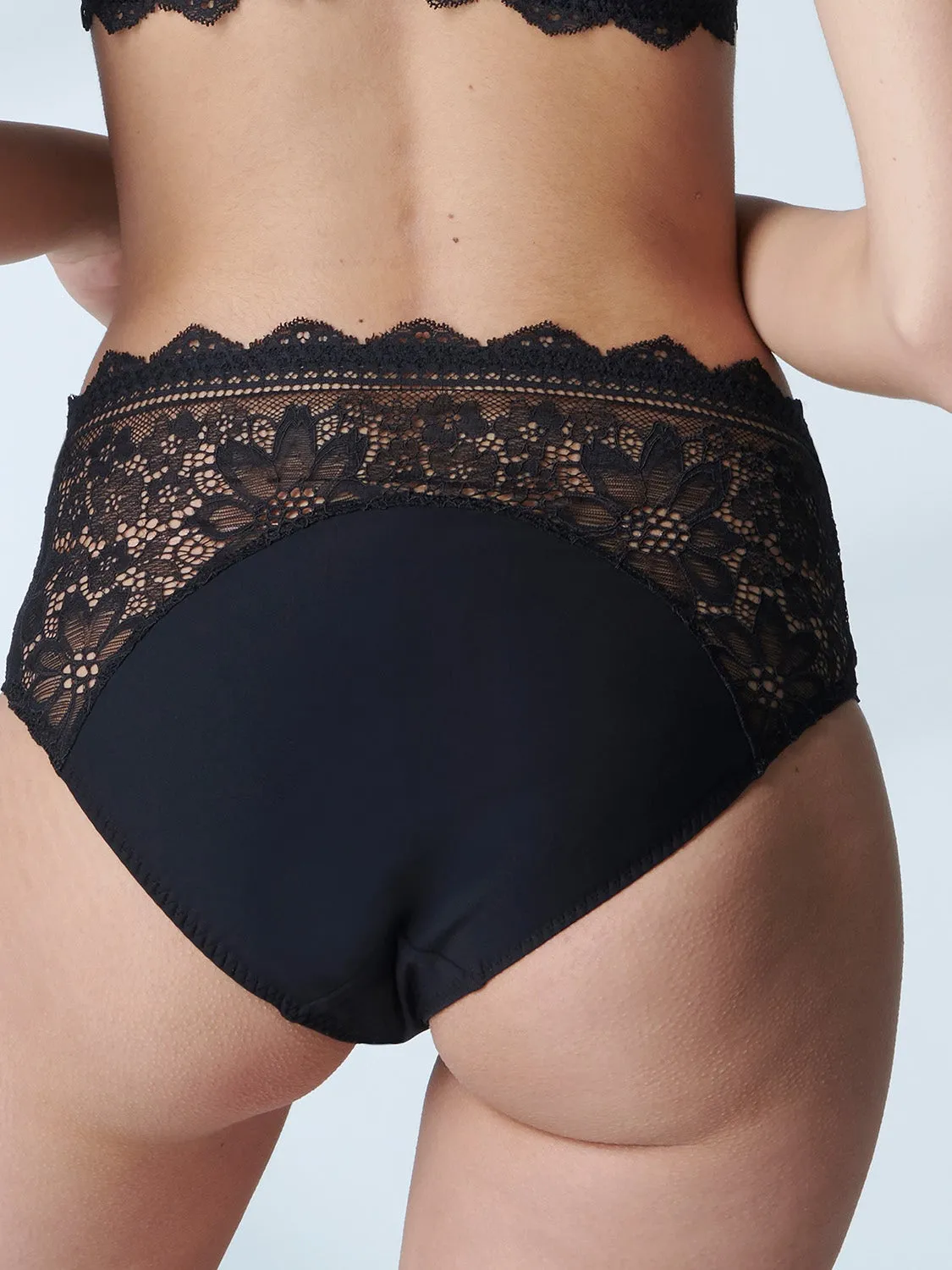 Freesia Retro Brief - Black