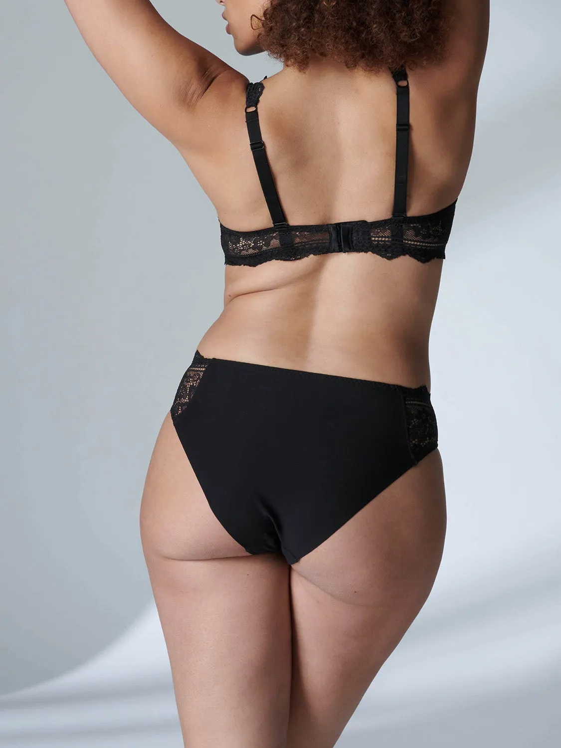 Freesia Sheer Underwire Triangle - Black