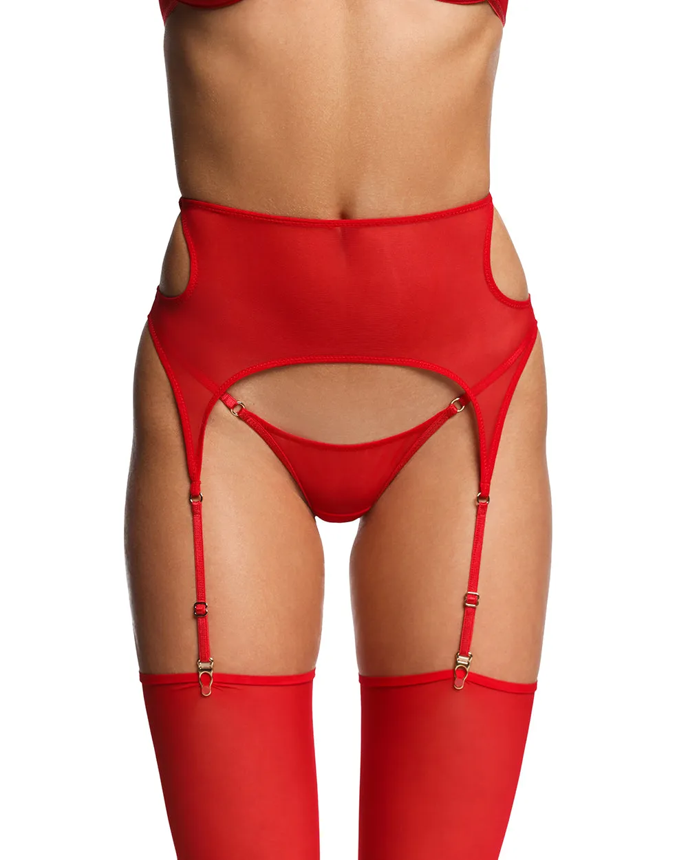 Garter Belt "Felicia" Red