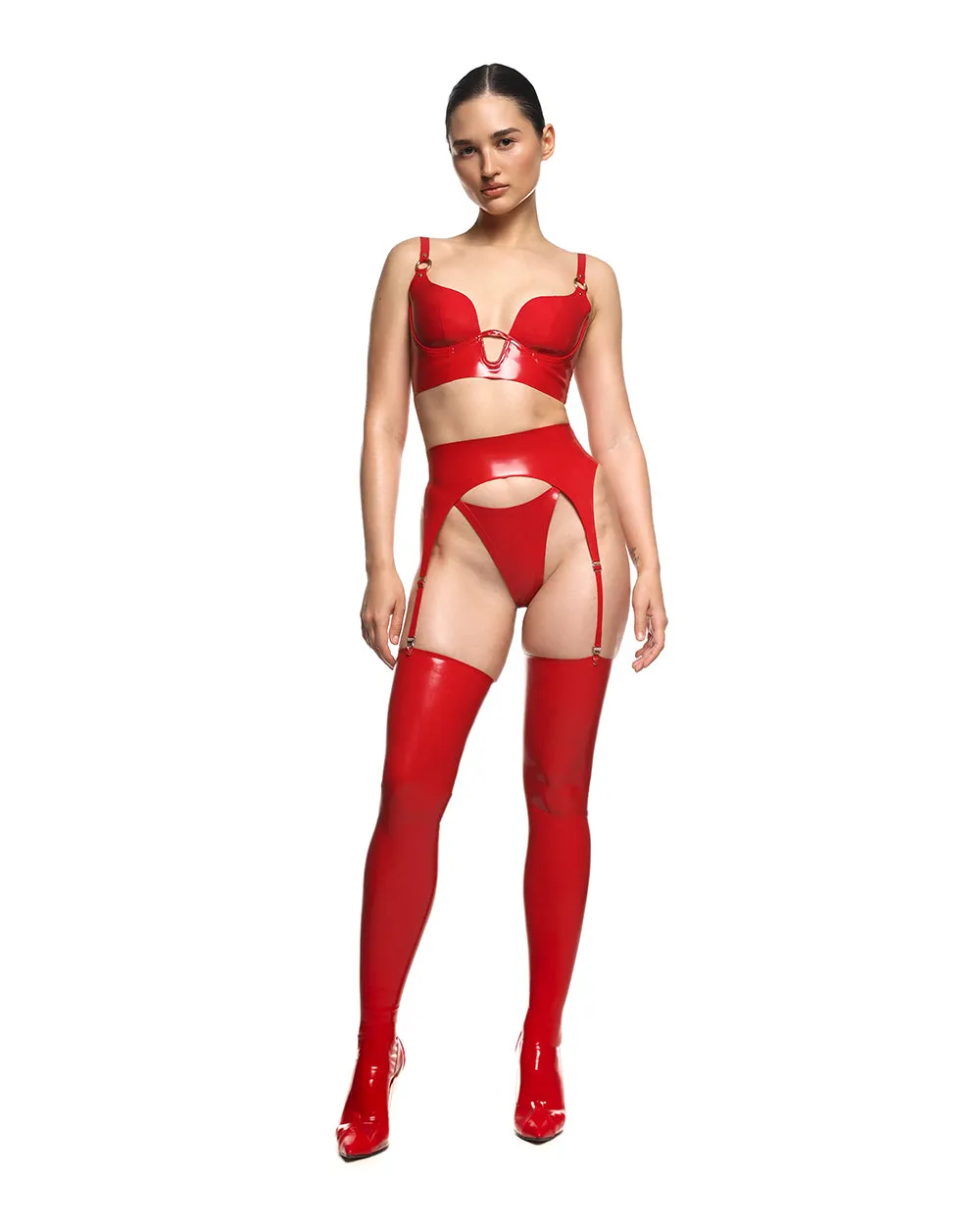 Garter Belt "Saga" Red