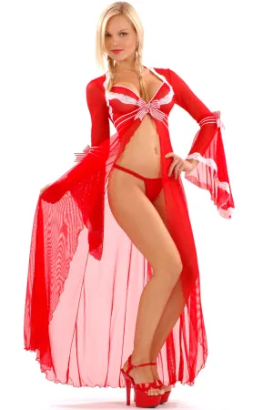 Gigi Peppermint Long Robe