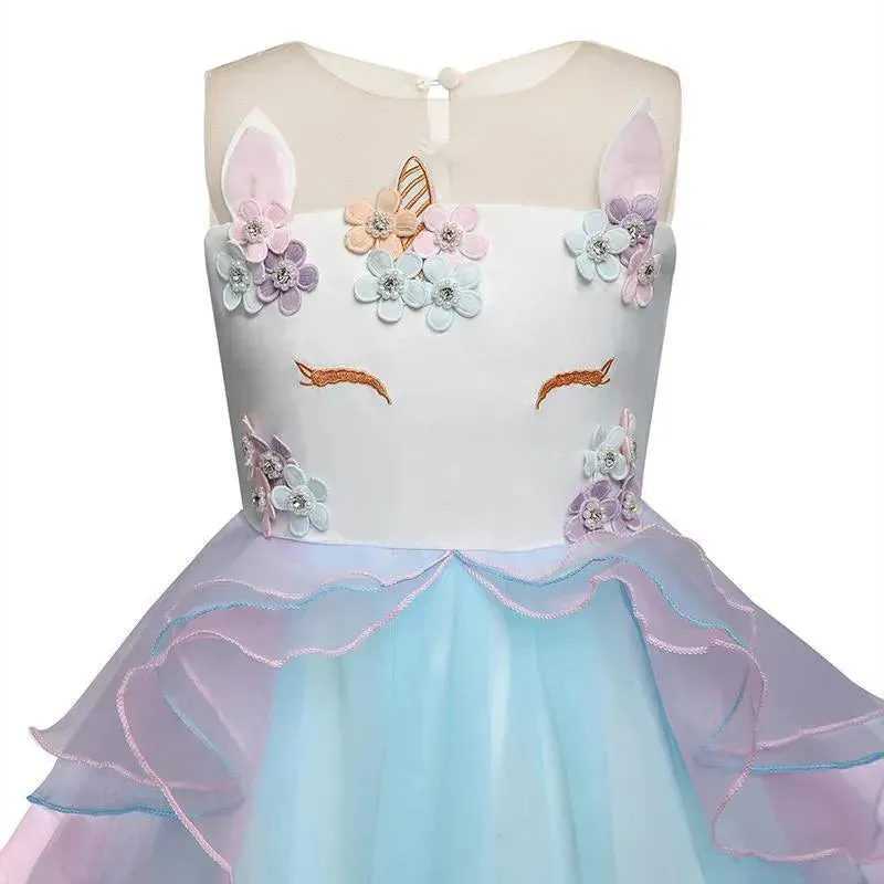 Girls Dress. Fairy Party Dress. Sleeveless