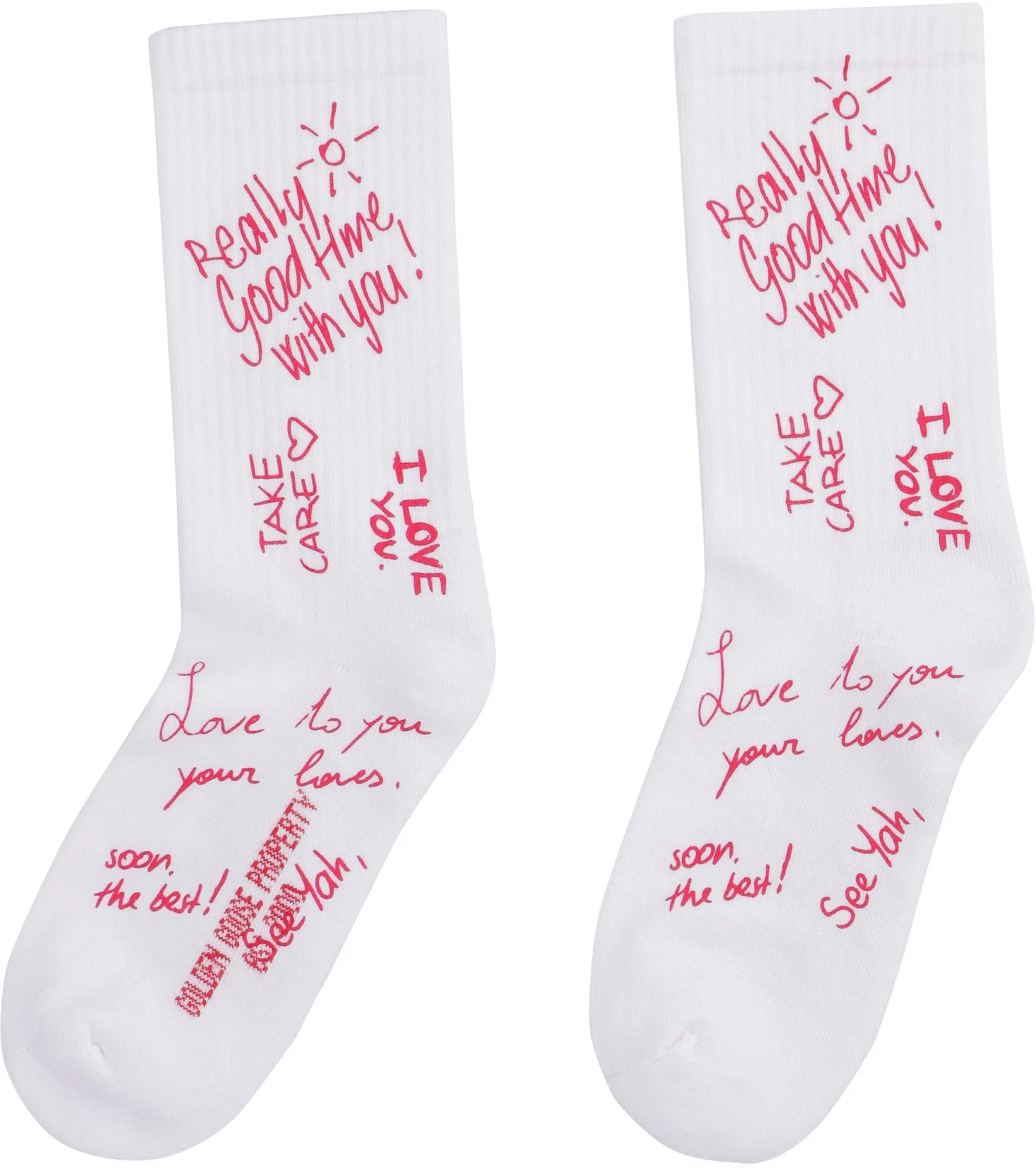 Golden Goose Deluxe Brand Graffiti Print Socks