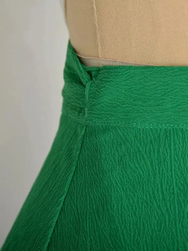 High Waist Ruffle Wrap Skirt