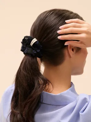 Lace Scrunchie - Midnight