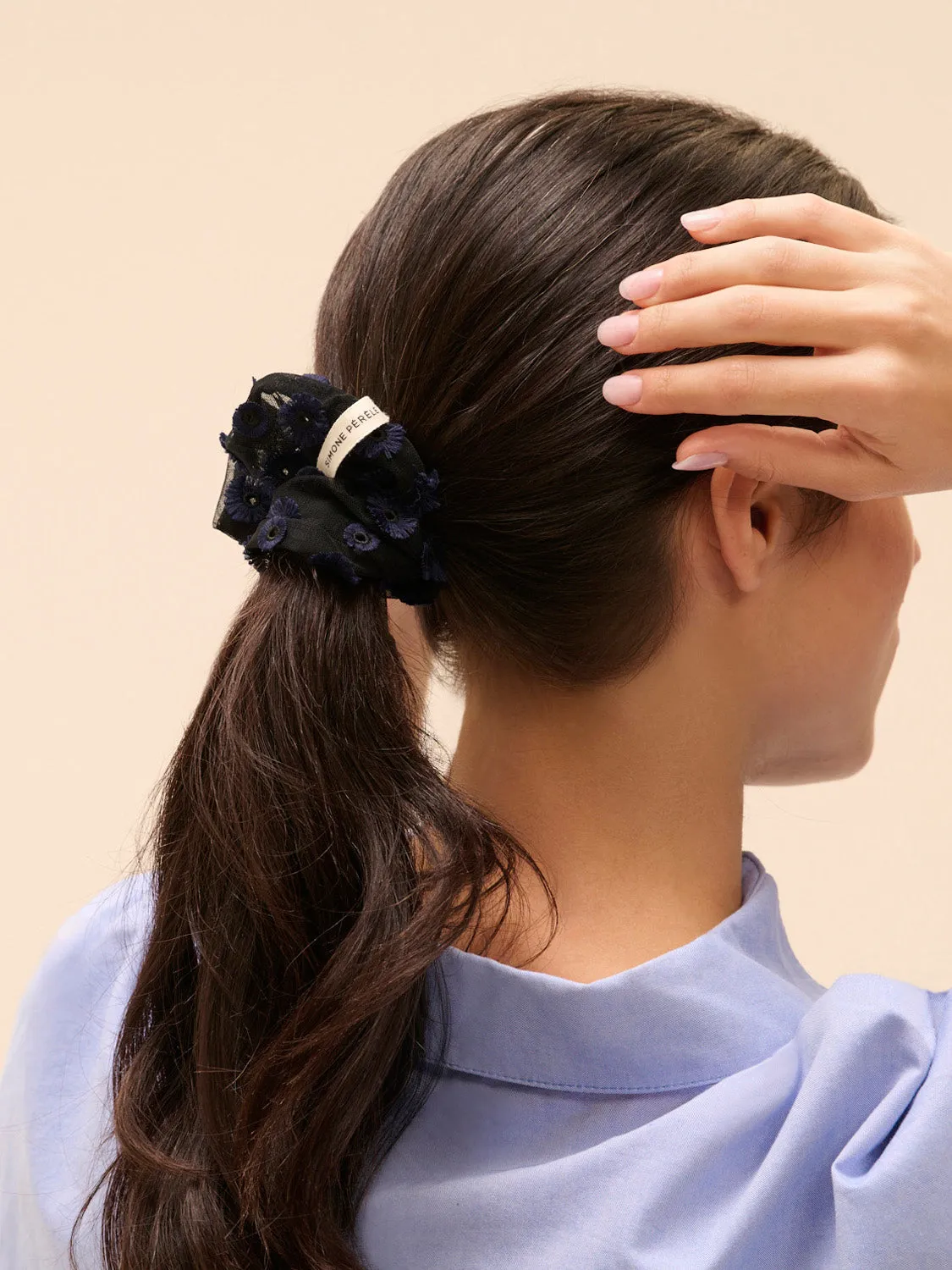 Lace Scrunchie - Midnight