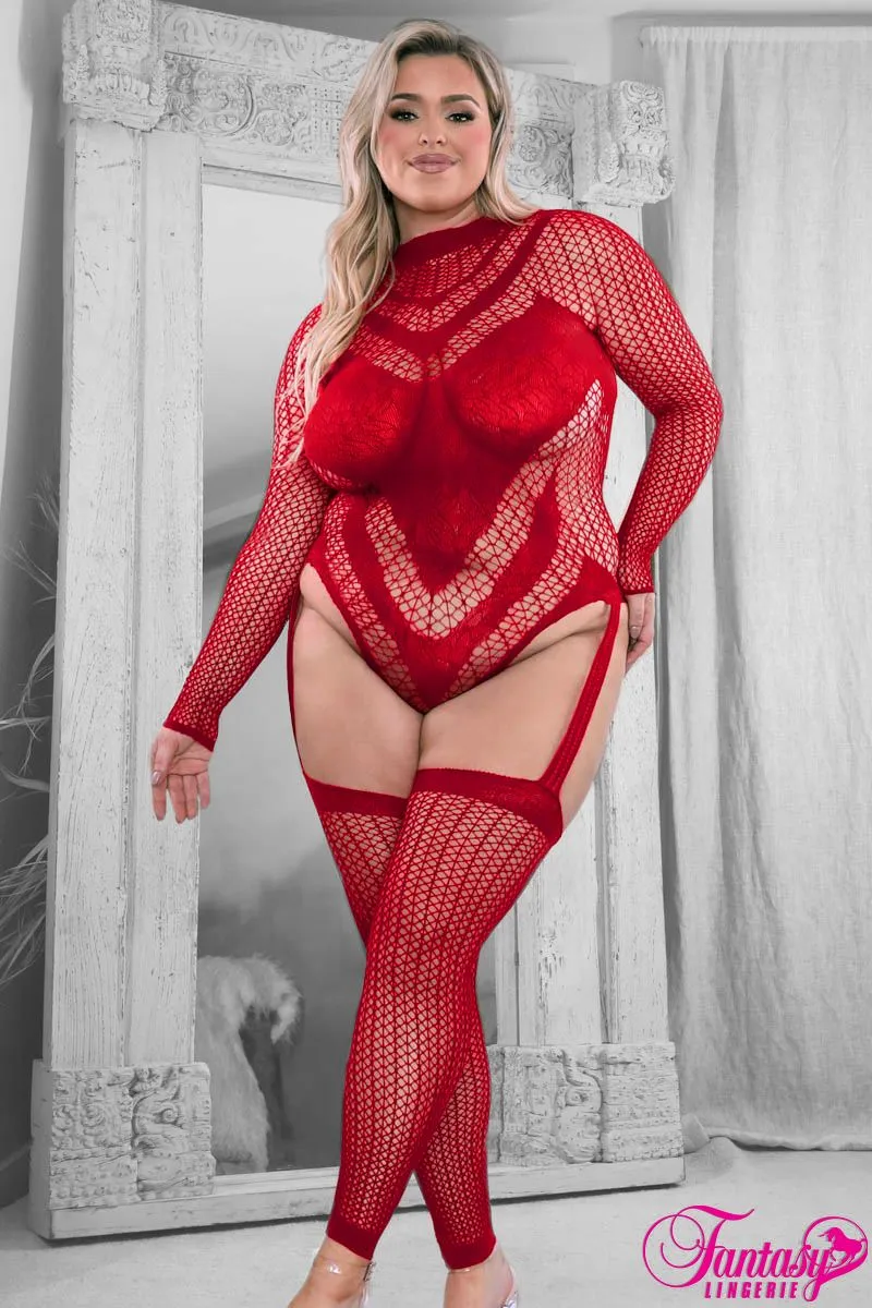 Long Sleeve Teddy Bodystocking