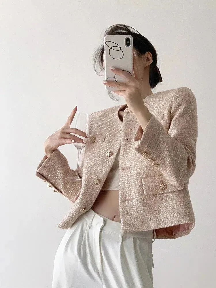 Luxury Women Tweed Jacket