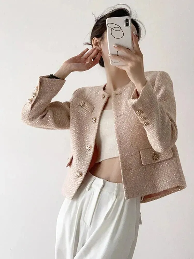 Luxury Women Tweed Jacket