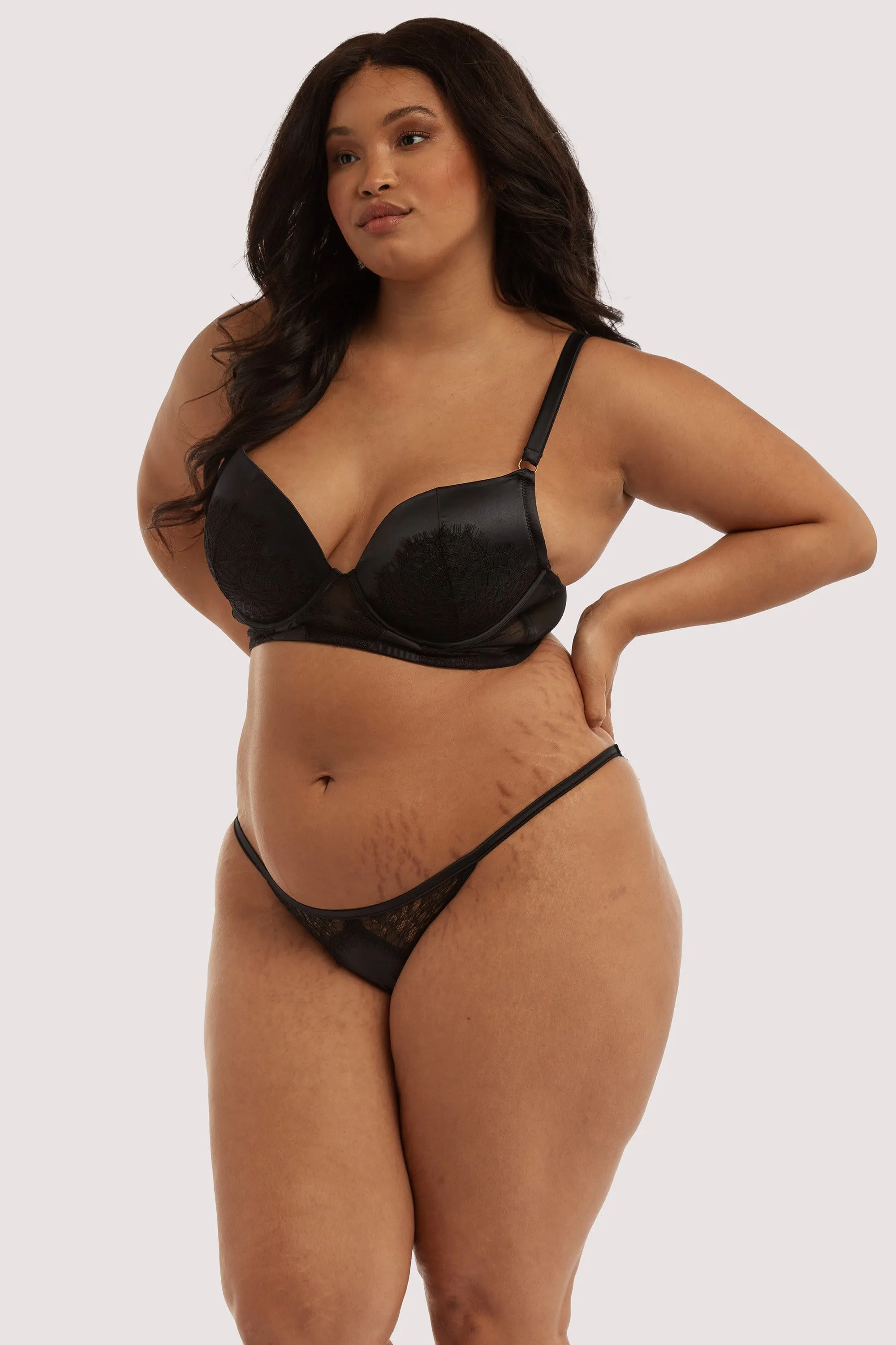 Melina Black Tanga