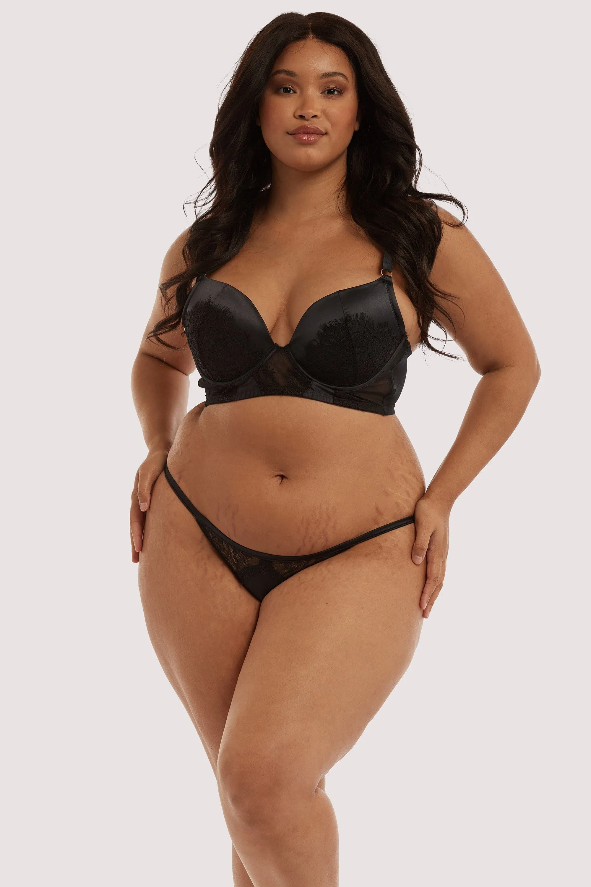 Melina Black Tanga