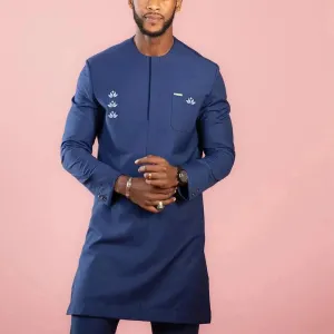 Men Bold Cotton Floral Two-Piece Set