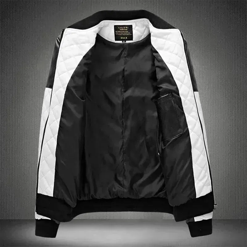 Men's Casual Motorcycle Leather Jacket