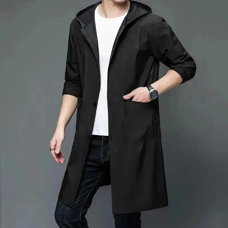 Men's Hooded Waterproof Raincoat
