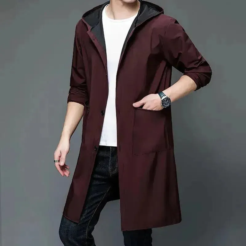Men's Hooded Waterproof Raincoat