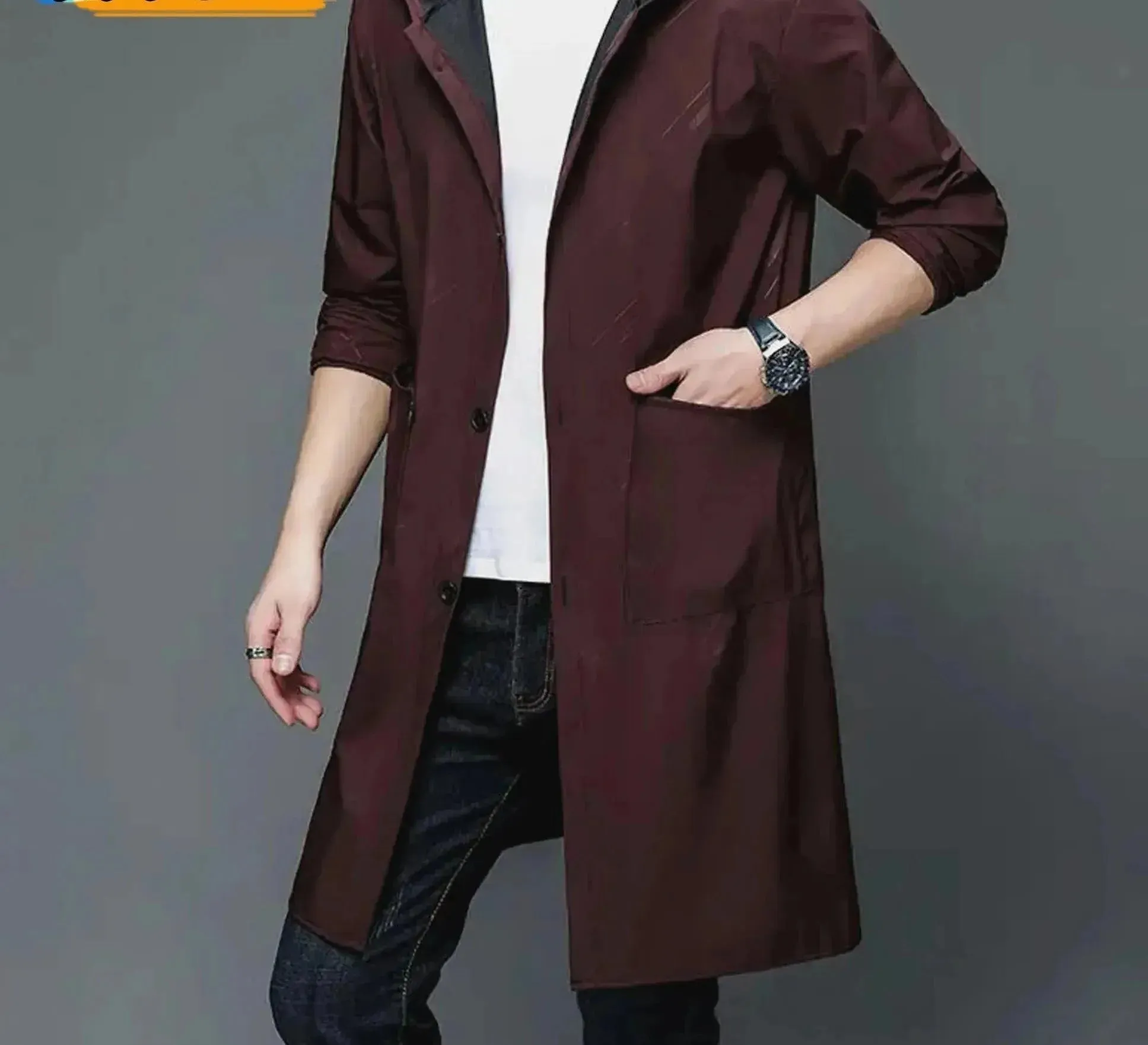 Men's Hooded Waterproof Raincoat