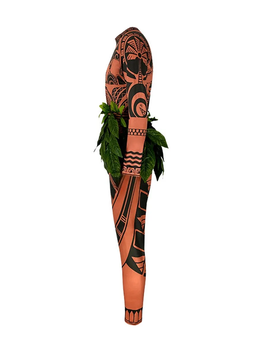 Men's Polynesian Tattoo Costume