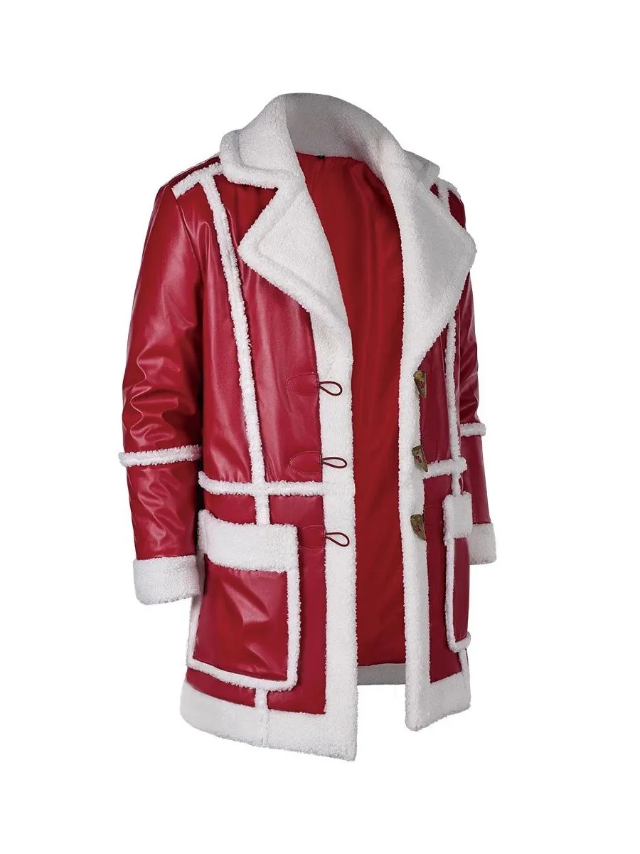 Men's Saint Nick PU Leather Coat