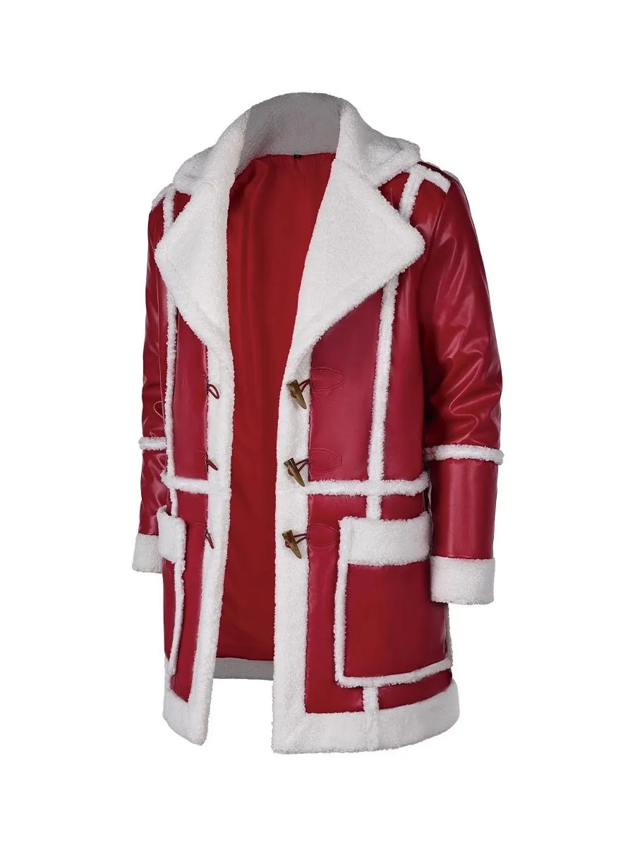 Men's Saint Nick PU Leather Coat