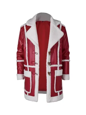 Men's Saint Nick PU Leather Coat