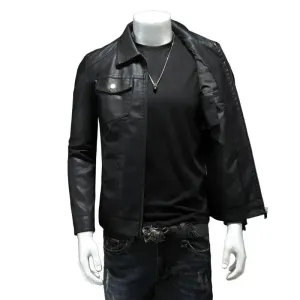 Men's Slim Fit Faux Leather Jackets
