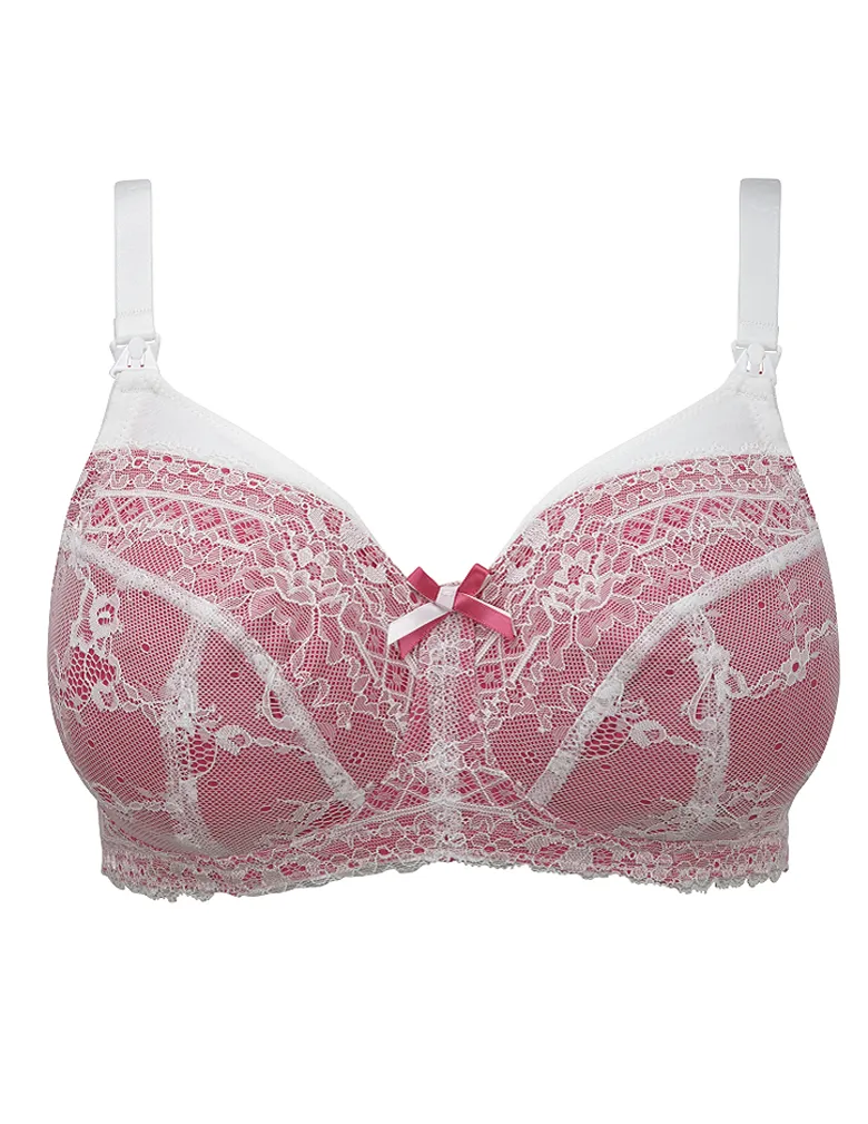 Panache Sophie 5821 Ivory/Pink Nursing Bra