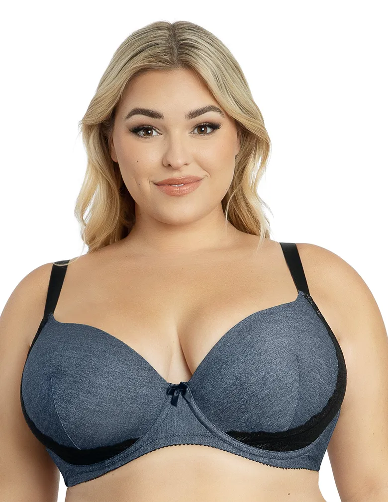 Parfait Casey 2801 Denim Blue Plunge Molded Bra