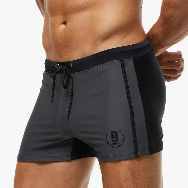 Patchwork Swim Trunk For Men