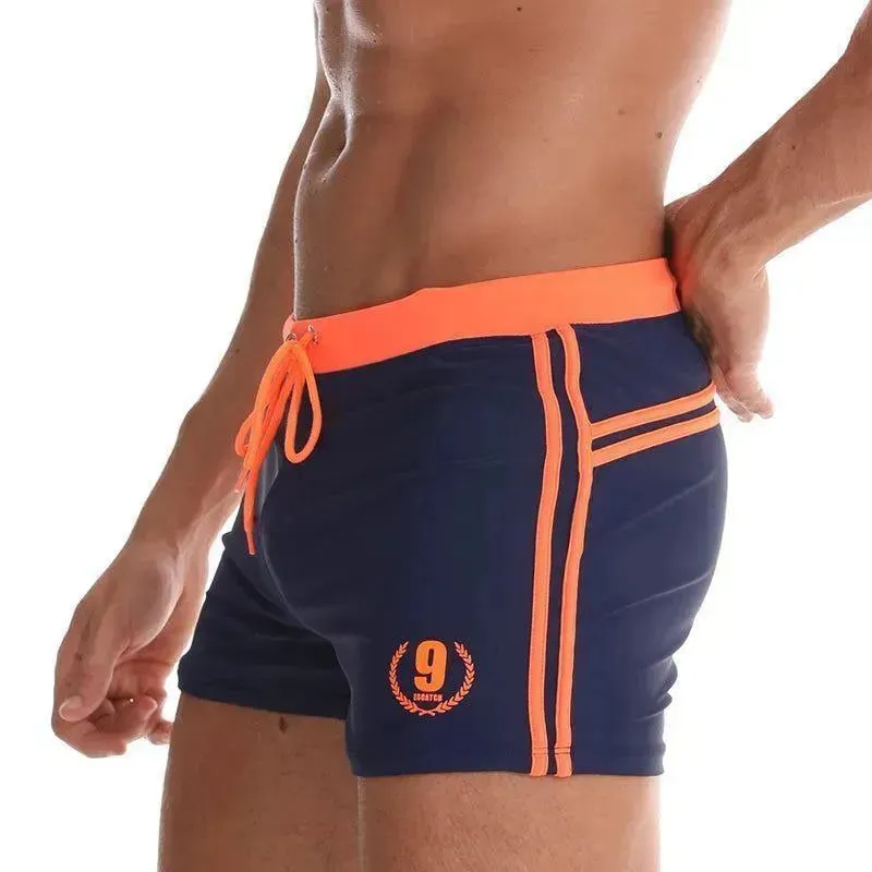 Patchwork Swim Trunk For Men