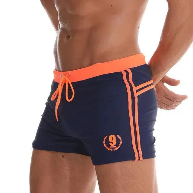 Patchwork Swim Trunk For Men